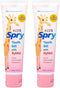 Spry Natural Xylitol Toothpaste for Baby, Toddler, Kids Age 3 Months and Up - Fluoride Free, Bubble Gum, 2 Fl Oz (Pack