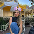 Large Size Mouse Ears Headband for Women, Purple Fuzzy Mouse Ears for Adult Plus-Size