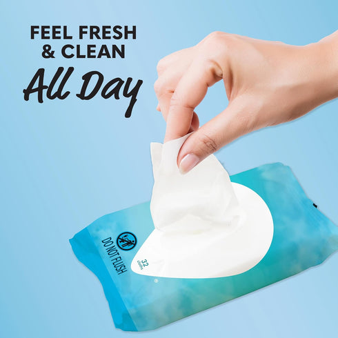 Summer's Eve Fragrance Free Gentle Daily Feminine Wipes, Removes Odor, pH balanced, 32 Count, 4 Pack