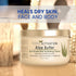 Large 8 oz Hawaiian Aloe Vera Cream Container for Face Moisturizer, Day or Night Use for Sunburn Relief, Eczema,