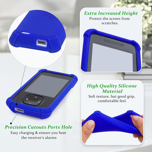 YOUSHARES Silicone Case for Dexcom G7 Receiver, Anti Slip Soft Protective Cover for G7 Device
