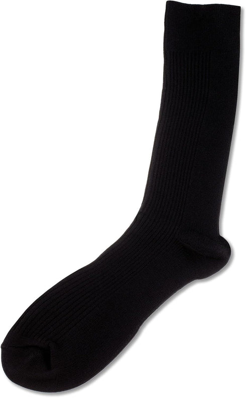 Prestige Medical Long Nurse Compression Socks, Black, 12 Inch