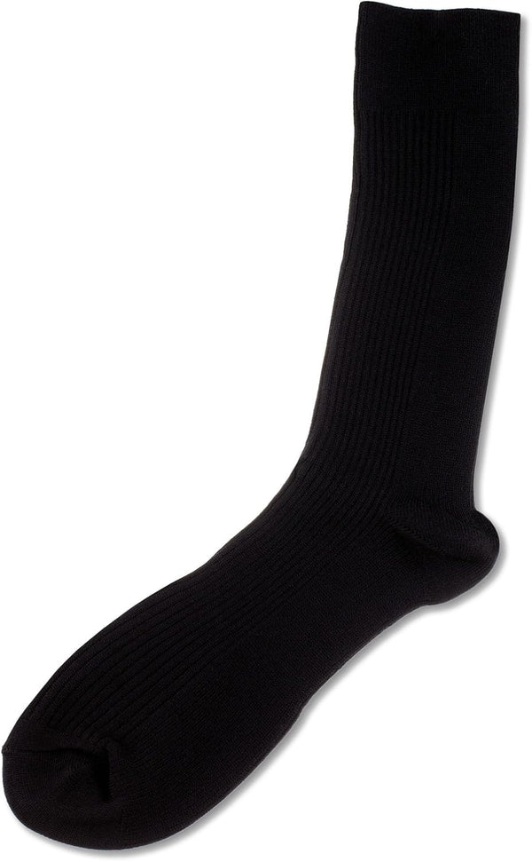 Prestige Medical Long Nurse Compression Socks, Black, 12 Inch