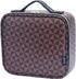 Travel Makeup Train Case, Portable Organizer with Adjustable Dividers for Cosmetics, Makeup Brushes, Toiletry