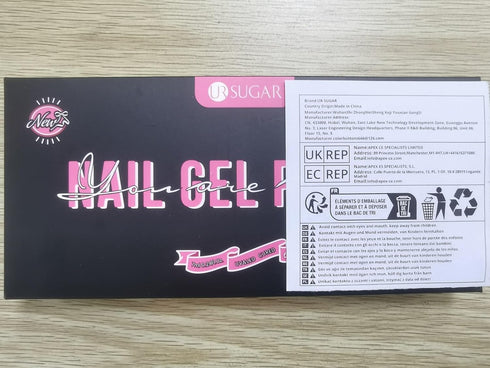 UR SUGAR No Wipe Base and Top Coat - 4 Pcs Glow in The Dark Matte Glossy Finish Gel Nail Polish Kit