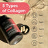 Zint Multi Collagen Pills - Hydrolyzed Collagen Supplements for Hair, Skin, Nails & Joint Health (90 Count)