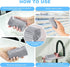 2-Pack Damp Clean Duster Sponge: Magic Sponge Eraser Tool for Cleaning Blinds, Glass, and Faucets