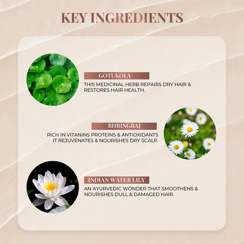 Just Herbs Organic Kumuda Hair Conditioner with White Water Lily & Gotu Kola - 6.8 fl. oz.