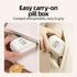 SAVN89 7-Day 7 Premium Pill Organizer Travel Case Small Medicine Box with Grids, Moisture-Proof Airtight Design