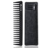 HYOUJIN 601 Black Carbon Wide Tooth Detangling Comb for Long Wet Hair, Heat Resistant