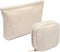 KOTORA 2 Pcs Corduroy Makeup Bag for Purse, Small Aesthetic Makeup Organizer, Travel Toiletry Pouch for Women