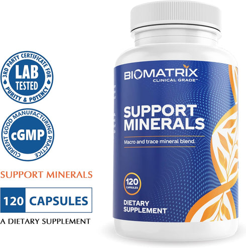BioMatrix Mineral Supplement for Men and Women, Chelated Iron-Free Minerals | Veggie Caps, 30-Day Supply