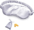 OLESILK Silk Sleep Eye Mask Blindfold with Double Layer Filling, Luxury Eye Cover for Women Men with Travel Bag