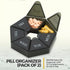 Weekly Pill Organizer - 2 Pack 7-Day Pill Container, Arthritis Friendly Portable & Compact Travel Case for Supplements,