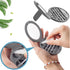 Strogem Reusable Cotton Swabs with Mirror for Makeup Application and Cleaning, Portable Washable Silicone Q-Tip (Gray)