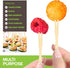200 Bamboo Appetizer Forks, 3.5" Disposable Forks for Charcuterie and Mini Appetizers, Cocktail Picks