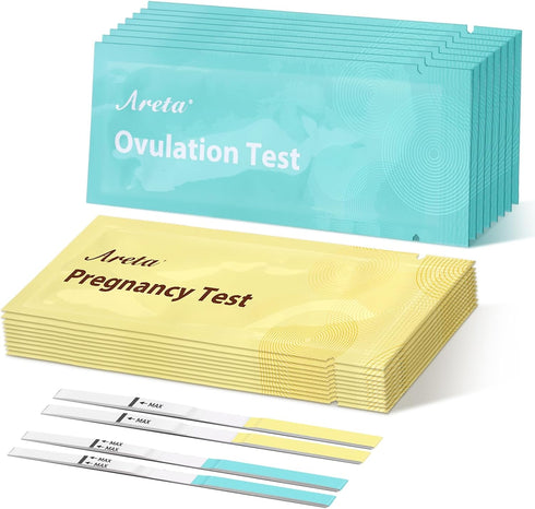 Ovulation & Pregnancy Test Strips, 20 Ovulation Strips & 10 Pregnancy Tests Combo Kit, Highly Sensitive Early Detection