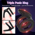 Jongait 1.22-1.41 Inch) Triple Penis Ring for Men - Black Silicone Cock Ring for Harder Longer Stronger Erections