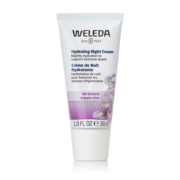Weleda Hydrating Night Face Cream, 1 Fluid Ounce - Plant Rich Moisturizer with Iris Root