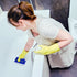 YoleShy Shower Scrubber Non-Scratch Bathtub Scrubber Heavy Duty Scrub Pad with Handle for Bathroom Tile Bathtubs Shower