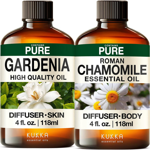 Gardenia Essential Oil for Diffuse & Roman Chamomile Essential Oil for Diffuser