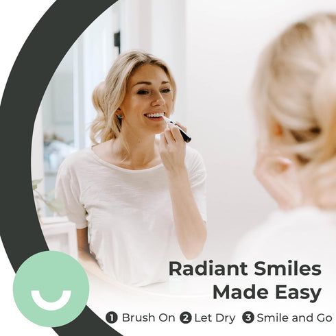 Portable Teeth Whitening Gel Wand - Enamel Safe Treatment for Coffee Stains