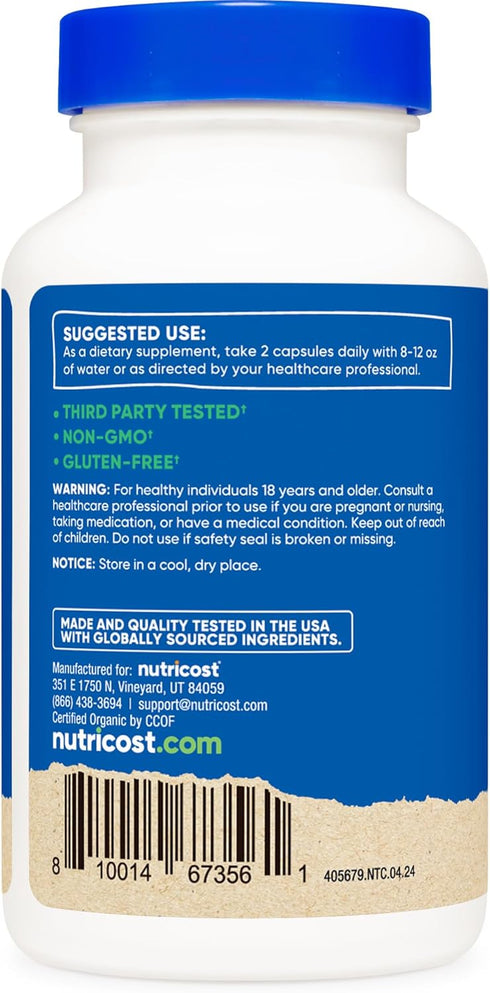 Nutricost Camu Camu 1000mg, 120 Capsules, Organic, Non-GMO, Gluten Free