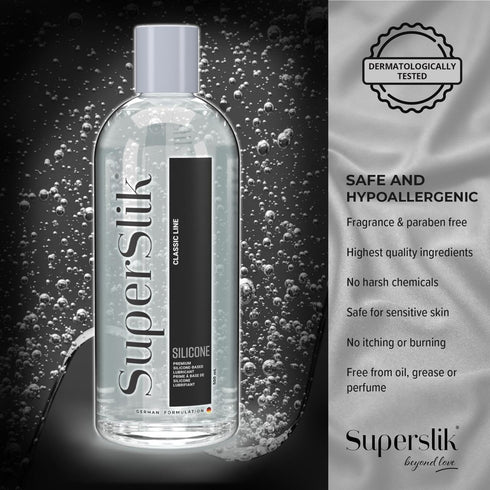 Super Slik Silicone Lube, Anal Lubricant, Vaginal Lube for Sex Toys, Sex Lubricant for Women