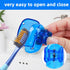4 Pack Travel Toothbrush Head Covers, Protective Plastic Clip for Household Travel, Bathroom, School, Camping
