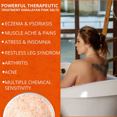 Natural Solution Pink Salt Body Soak with Lavender Oil, Organic Joint & Muscle Relief, 3 lbs