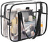 Large Clear Toiletry Bag, Thick Transparent Waterproof Cosmetic Bag, Easy Clean Diaper Case Luggage Organizer