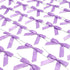Bright Creations 100 Pack Purple Twist Tie Bows for Treat Bags, 3" Small Satin Ribbons for Craft Decoration, Gift Wrap