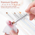 BQAN 5pc Nail Art Brushes - Professional Nail Ombre Brush and Design Painting Brushes Set