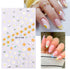 5 Sheets 3D Embossed Flower Nail Art Stickers Decals 5D Self-Adhesive Colorful Daisy Blossom Nail Supplies