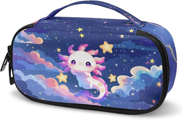 Galaxy Axolotl Insulin Pens Holder Insulated Bag for Diabetic Supplies, Carrying Case for Insulin Pens