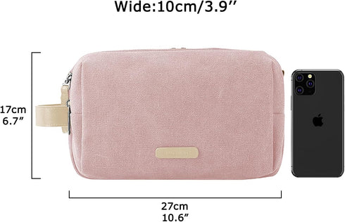 BAGSMART Toiletry Bag for Women - Water-resistant Cosmetic Makeup Organizer Travel Bag