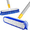ITTAR 12" Wide Multi-Purpose Floor Scrub Brush with Long Handle, Extendable Shower Scrubber for Cleaning