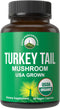 Peak Performance Organic Turkey Tail Capsules - USA Grown Made with Real
