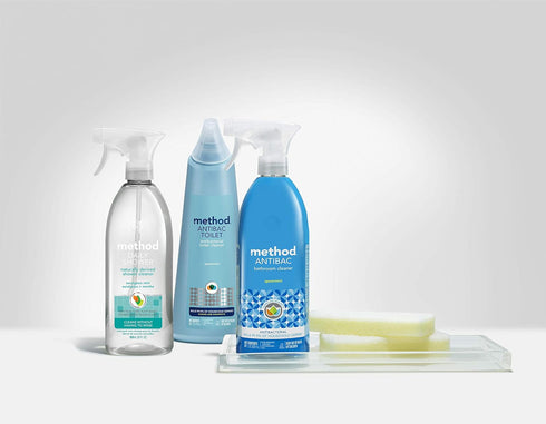 Method Antibacterial Bathroom Cleaner, Spearmint, 28 Fl Oz, Removes Mold and Mildew Stains