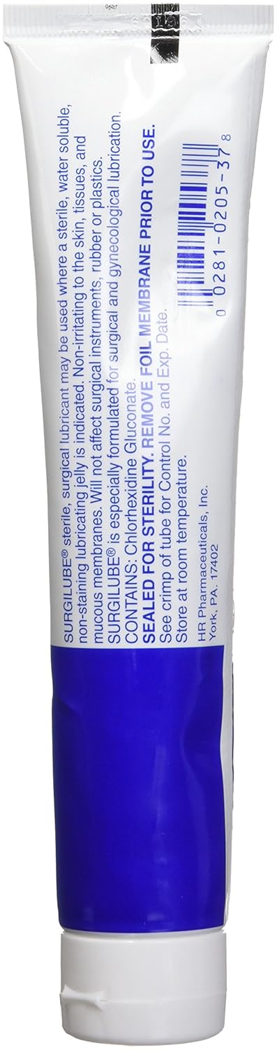 Surgilube Lubricant, 4-1/4 Ounce Tube, Flip-Cap