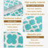 KEYYOOMY 100 Pcs Teal Blue Small Polka Dot Paper Candy Buffet Bags for Wedding & Birthday Party (5 x 7 inch)