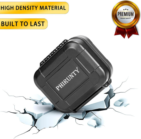 52 Pieces Set High Seal Waterproof Hearing Aid Case with Extractable Sponge, Drop-Proof, Shock-Proof Storage Box