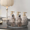 Rotating Makeup Organizer for Vanity, Spinning Cosmetics Storage Rack for Bathroom Countertop, Skincare Holder (1 Tier,