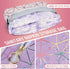 SIDESUGAR Tampon Holder for Purse Period Bag Waterproof Geometric PU Sanitary Napkin Storage Bag Portable Menstrual Cup