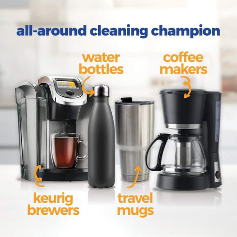 COMPAC HOME Plink Drinkware Descaler & Cleaner Tabs - Restores & Shines for Coffee Makers, Travel Mugs, 5 Count