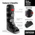 Rapid Recover Tall Walking Boot, Medical Grade Foot & Ankle Support Brace with Adjustable Air Pump for Injury Recovery