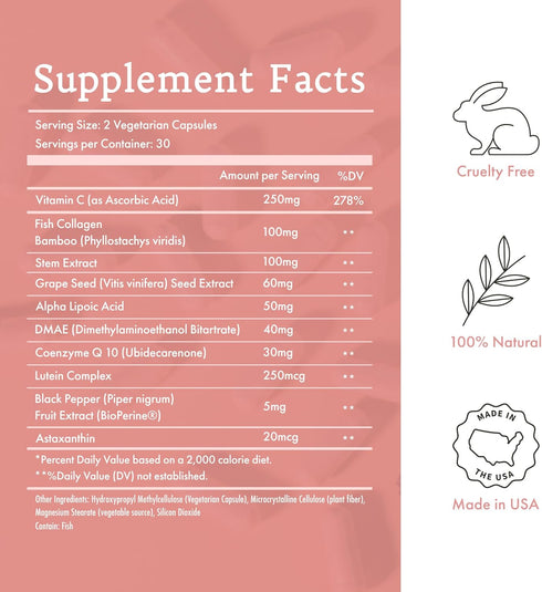 Bella Vérité Daily Collagen Supplement for Women & Men - Essential Vitamins for a Youthful, Radiant Complexion &
