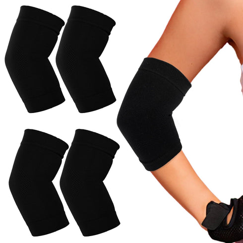Sibba Elbow Compression Sleeve, 2 Pairs Arm Support Elbow Sleeves, Tennis Elbow Compression Support for Weightlifting
