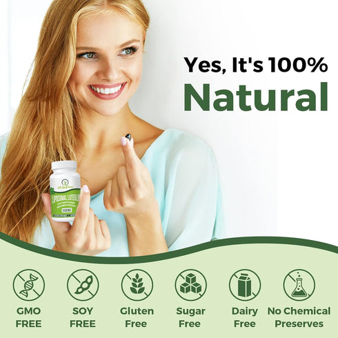 Liposomal Luteolin 500MG - Maximum Absorption Flavonoid Supplement, 60 Softgels, Non-GMO, Gluten Free