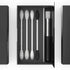 Reusable Q-tips Ear Swab and Makeup Swabs Kit with 4 Silicone Swabs and 1 Case for Ears, Baby, Beauty (Black, 4Swabs